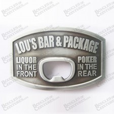 DÉCAPSULEUR LOU'S BAR AND PACKAGE "LIQUOR IN THE FRONT - POKER IN THE REAR"